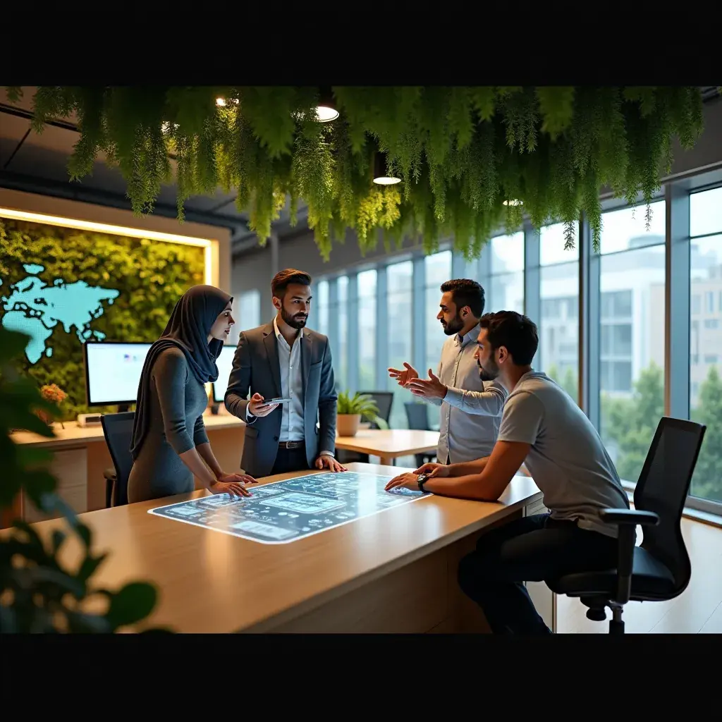 Professional business solutions illustration